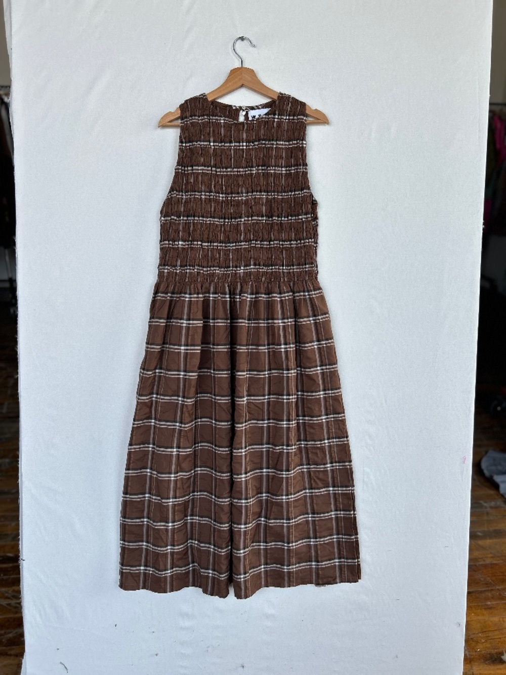 Wray Seersucker Plaid Dress 2xl